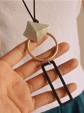 Load image into Gallery viewer, Simple Versatile Geometric Circle Square Long Necklace Chain Sweater Chain