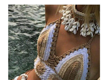 Load image into Gallery viewer, New Knitted Sexy Split Swimwear