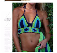 Load image into Gallery viewer, New Knitted Sexy Split Swimwear