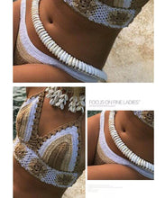 Load image into Gallery viewer, New Knitted Sexy Split Swimwear