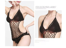 Load image into Gallery viewer, Sexy Crochet Mesh Swimsuit Suit Handmade One Piece