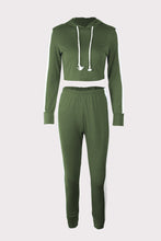 Load image into Gallery viewer, Autumn and Winter New Contrast Color Leisure Sports Suit Women's Clothing