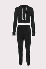 Load image into Gallery viewer, Autumn and Winter New Contrast Color Leisure Sports Suit Women's Clothing