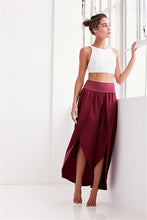 Load image into Gallery viewer, Solid Color Wide Leg Split Bottom Casual Pants
