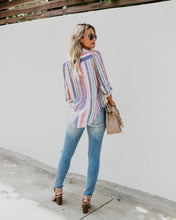 Load image into Gallery viewer, Fashion Colorful Striped Plus Size Long Sleeve Shirt