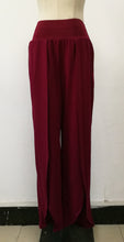 Load image into Gallery viewer, Solid Color Wide Leg Split Bottom Casual Pants