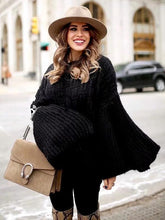 Load image into Gallery viewer, Loose Knitting Solid Color Flared Long Sleeves Sweater Tops