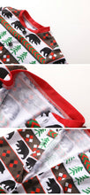 Load image into Gallery viewer, Fashion Round Neck Button Special Christmas Print Jumpsuit Matching Outfit