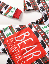 Load image into Gallery viewer, Fashion Round Neck Button Special Christmas Print Jumpsuit Matching Outfit