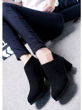 Load image into Gallery viewer, Women s Scrub Thick With Pointed Toe Boots