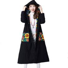 Load image into Gallery viewer, Autumn And Winter National Style Printing Long Coat