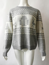 Load image into Gallery viewer, Autumn And Winter New Christmas Geometry Elk Jacquard Sweater