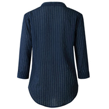 Load image into Gallery viewer, Fashion Button V-Neck Long Sleeve Blouse Shirt