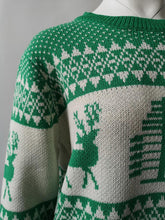 Load image into Gallery viewer, Autumn And Winter New Christmas Geometry Elk Jacquard Sweater