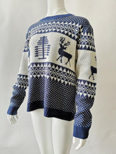 Load image into Gallery viewer, Autumn And Winter New Christmas Geometry Elk Jacquard Sweater