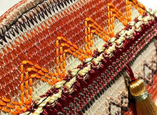 Load image into Gallery viewer, Autumn National Style Contrast Color Tassels One-Shoulder Crossbody Small Round Bag