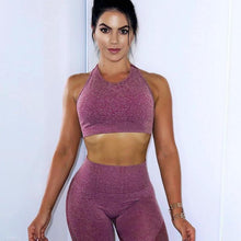 Load image into Gallery viewer, New women's hollow breathable yoga exercise suit