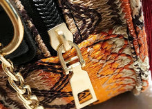 Load image into Gallery viewer, Autumn National Style Contrast Color Tassels One-Shoulder Crossbody Small Round Bag