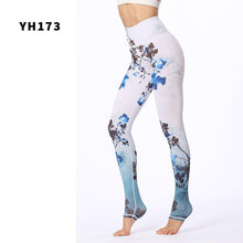 Load image into Gallery viewer, Stylish Yoga Clothes Printed Yoga Pants Women's Tight High Waist Hip Lifting and Foot Stepping Pants Sports Fitness Pants