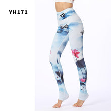 Load image into Gallery viewer, Stylish Yoga Clothes Printed Yoga Pants Women's Tight High Waist Hip Lifting and Foot Stepping Pants Sports Fitness Pants