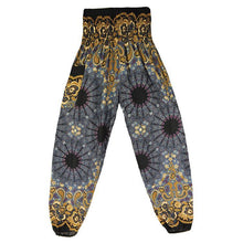 Load image into Gallery viewer, Fashion Thai Casual Yoga Pants Knickers Yoga Suit Women Cotton 52 Loose Floral Pants