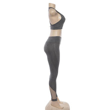 Load image into Gallery viewer, New women's hollow breathable yoga exercise suit