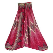 Load image into Gallery viewer, Women's Summer Cotton Silk Rayon Casual Yoga Pants Beach Folk Style Jumpsuit Pants Casual Pants