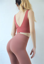 Load image into Gallery viewer, New European and American hip fitness pants Female high waist peach hip running tight feet sports yoga pants