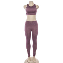 Load image into Gallery viewer, New women's hollow breathable yoga exercise suit