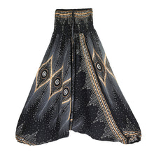 Load image into Gallery viewer, Women's Summer Cotton Silk Rayon Casual Yoga Pants Beach Folk Style Jumpsuit Pants Casual Pants