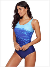 Load image into Gallery viewer, Women's Gradient Solid Color Sexy Underwireless Bikini One-Piece Swimsuit