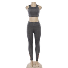 Load image into Gallery viewer, New women's hollow breathable yoga exercise suit