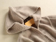 Load image into Gallery viewer, Long Hooded Cardigans Open Front Knitted Sweaters Outwear