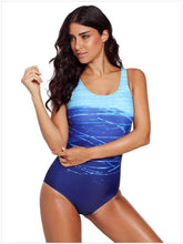 Load image into Gallery viewer, Women's Gradient Solid Color Sexy Underwireless Bikini One-Piece Swimsuit