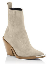 Load image into Gallery viewer, Thick-heeled women's boots large size pointed velvet low boots