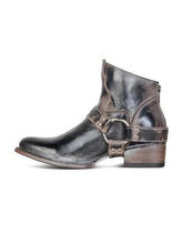 Load image into Gallery viewer, Women Pu Booties Casual Zipper Low Heel Ankle Boots