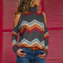 Load image into Gallery viewer, Sexy High Neck Knitted Winter Pullover Sweater