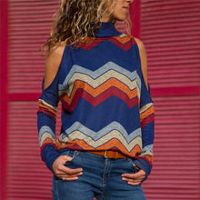 Load image into Gallery viewer, Sexy High Neck Knitted Winter Pullover Sweater