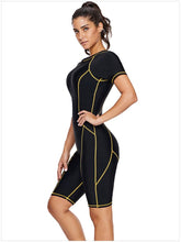 Load image into Gallery viewer, Diving Suit Short-sleeved Zipper Sunscreen Quick-drying Surfing One-piece Swimsuit