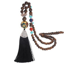 Load image into Gallery viewer, Literary Tassel Necklace Original Beaded Sweater Chain Hemp Cotton Accessories Ethnic Nepal Pendant