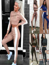 Load image into Gallery viewer, Autumn and Winter New Contrast Color Leisure Sports Suit Women's Clothing