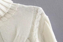 Load image into Gallery viewer, Autumn And Winter High Collar Twist Short Sexy Umbilical Sweater