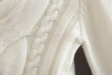 Load image into Gallery viewer, Autumn And Winter High Collar Twist Short Sexy Umbilical Sweater