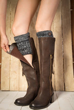 Load image into Gallery viewer, Boot cuff thick short-sleeved thick thick bamboo knit wool yarn socks - 11