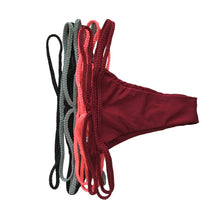 Load image into Gallery viewer, Strap knit button back bikini swimsuit with 14 colors