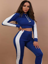 Load image into Gallery viewer, Autumn and Winter New Contrast Color Leisure Sports Suit Women's Clothing