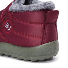 Load image into Gallery viewer, Letter Warm Fur Lining Flat Slip On Ankle Boots For Women