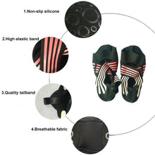 Load image into Gallery viewer, Anti-slip Fitness Dance Pilates Socks Professional Indoor Yoga Sock Five Toe Backless Fitness Ballet Ladies Socks