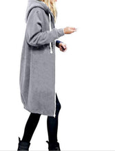Load image into Gallery viewer, Autumn Winte Women Casual Long Zipper Hooded Jacket Hoodies Sweatshirt Vintage Plus Size 5XL Pink Outwear Hoody Coat Clothing
