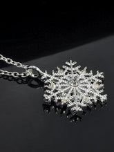 Load image into Gallery viewer, Charms Crystal Snowflake Zircon Christmas Sweater Necklace